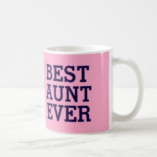 Best Aunt Ever Pink and Black V03 Coffee Mug