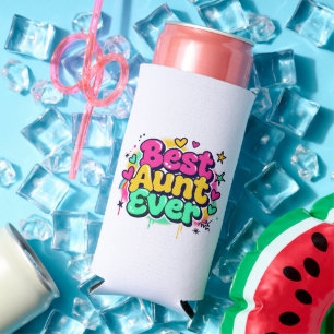 Best Aunt Ever (Style 1) Seltzer Can Cooler