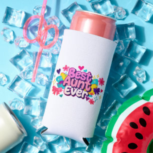Best Aunt Ever (Style 5) Seltzer Can Cooler