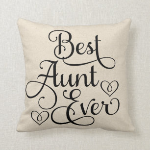Best Aunt Ever Throw Pillow