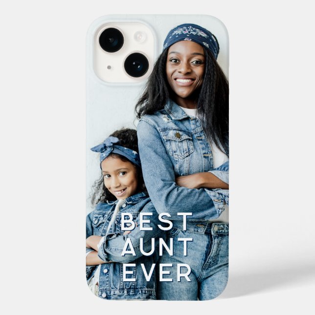Best Aunt Ever Vertical Photo Case-Mate iPhone Case (Back)