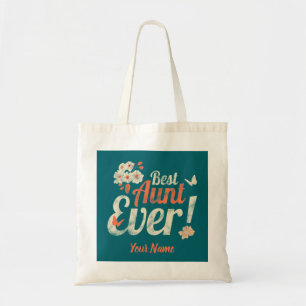 Best Aunt Ever Vintage Auntie Birthday Godmother Tote Bag