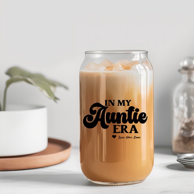 Best Aunt Gift Auntie Gift In My Auntie Era Can Glass (Best Aunt Gift Auntie Gift In My Auntie Era Can Glass)