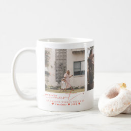 Best Aunt | Hand Written Three Photo Collage Coffee Mug