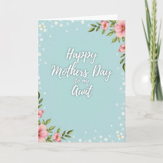 Best Aunt Mothers Day Card (Front)