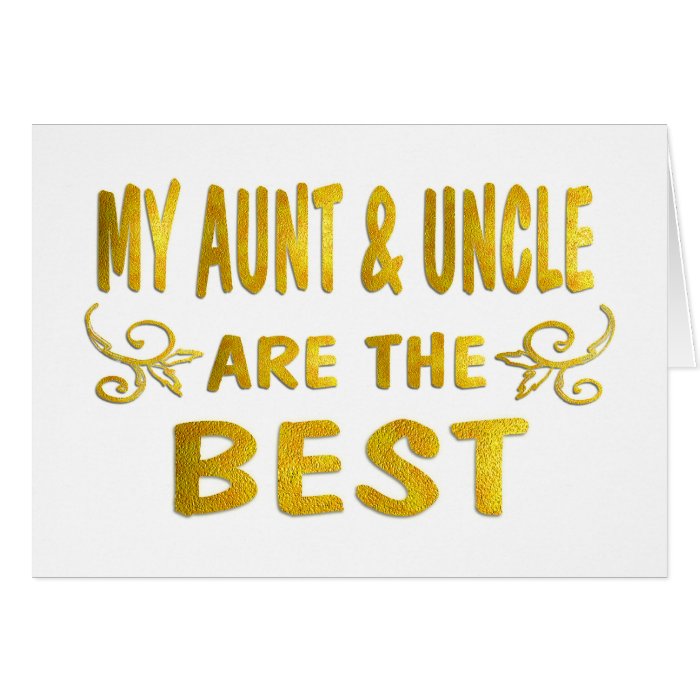 Best Aunt & Uncle Cards