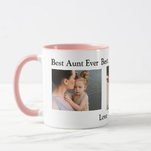 Best Auntie Ever Personalized Photo Mug