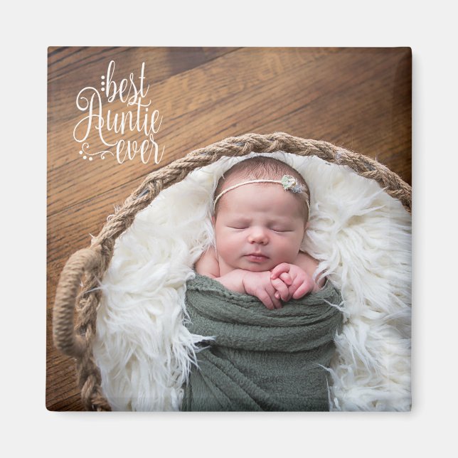 Best Auntie Ever Photo Magnet (Front)