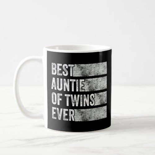 Best Auntie Of Twins Pregnancy Announcement Funny  Coffee Mug