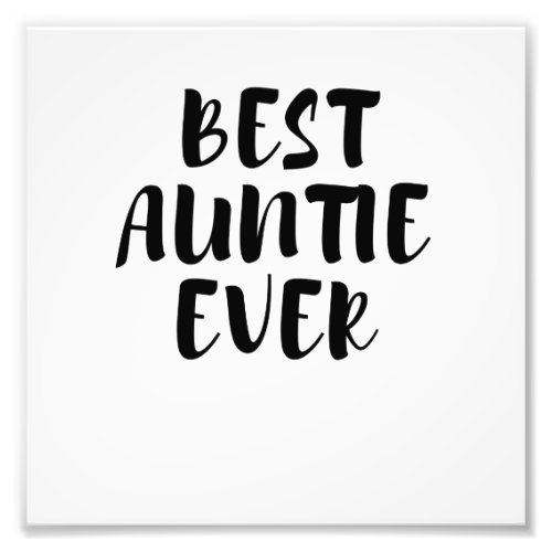 Best auntie photo print