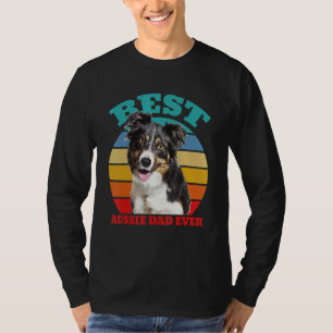 best Aussie Dad Ever Australian Shepherd Dog T-Shirt