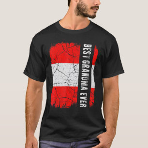 Best Austrian Grandma Ever Austria Flag Mother's D T-Shirt
