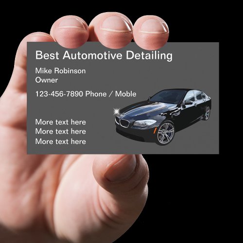 Best Auto Detailing Business Cards Design