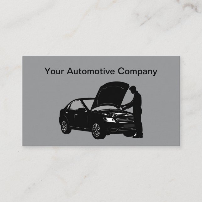 Best Automotive Repair Service Business Card (Front)