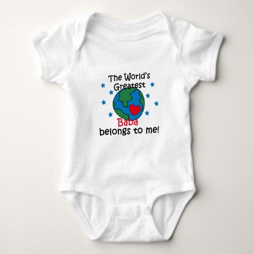 Best Baba Belongs to me Baby Bodysuit