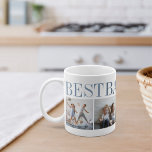 Best Baba Ever 4 Photo Collage Grandpa Coffee Mug<br><div class="desc">Create a sweet keepsake for a beloved grandfather this Father's Day or Grandparents Day with this simple design that features four of your favorite photos. "Best Baba Ever" appears across the top in shades of blue.</div>