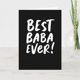 Best Baba Ever fun modern Father's Day Card