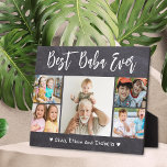 Best Baba Ever Grandkids 5 Photo Chalkboard Plaque<br><div class="desc">Create your own photo gift for baba with multiple pictures of grandkids. Give personalized grandpa gifts with grandchildren names to make it a treasured keepsake. The customized grandpa gifts are perfect for grandpa birthday, father's day, grandparents day and Christmas.</div>