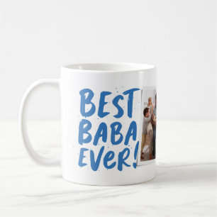 Best Baba Ever modern photo blue Father's Day Coffee Mug