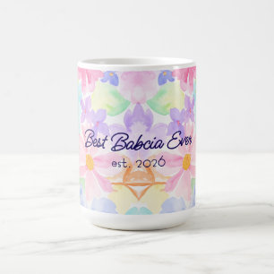 Best Babcia Mother's Day Watercolor Floral Coffee Mug