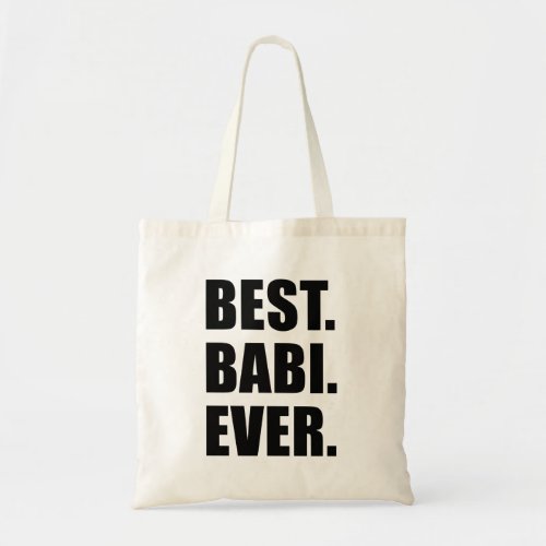 Best Babi Ever Czech Grandma Tote Bag