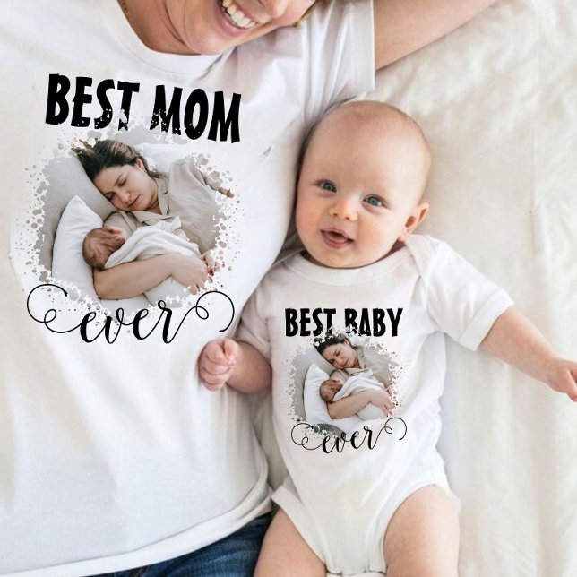  Best Baby Ever Photo Mom Matching Baby Bodysuit (Creator Uploaded)
