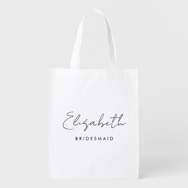 Best Bachelore Bridesmaid Gifts Template Womens Grocery Bag (Front)