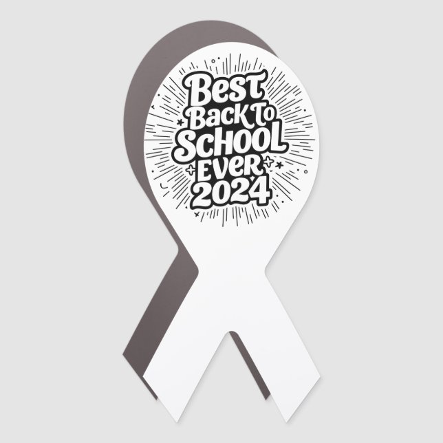 Best Back To School Ever 2024 Design Car Magnet (Front)