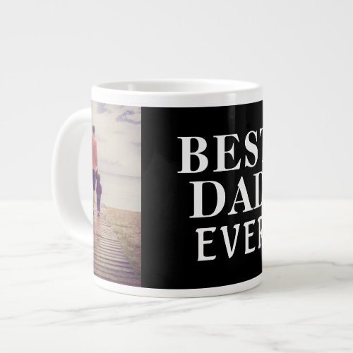Best Bad Ever Fathers Day 2 Photo Collage Black Giant Coffee Mug