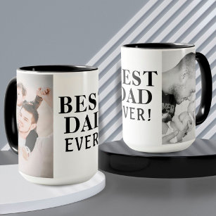 Best Bad Ever Father`s Day 2 Photo Collage  Mug