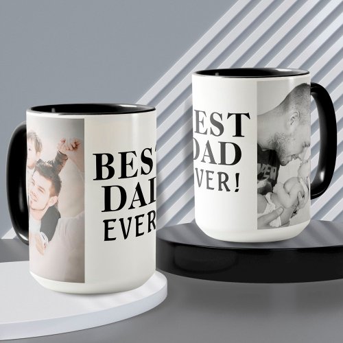 Best Bad Ever Fathers Day 2 Photo Collage  Mug