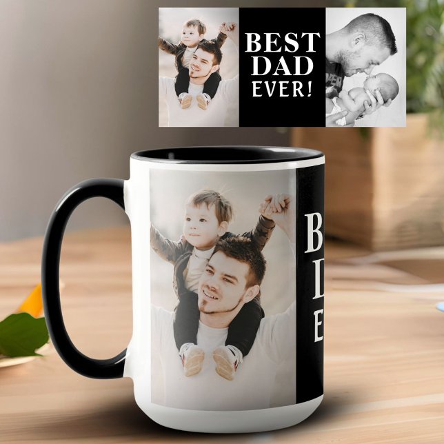 Best Bad Ever Father`s Day 2 Photo Collage  Mug (Creator Uploaded)