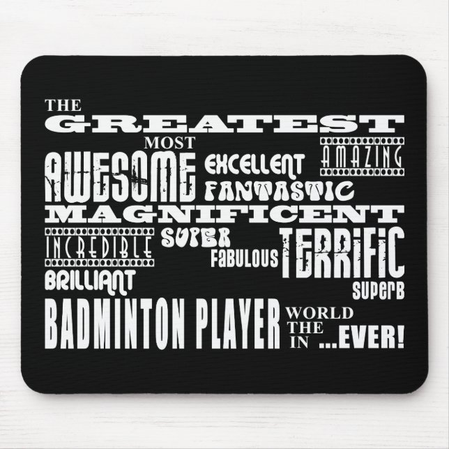 Best Badminton Players Greatest Badminton Player Mouse Pad (Front)