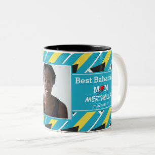 BEST BAHAMIAN MUM Photo Two-Tone Coffee Mug