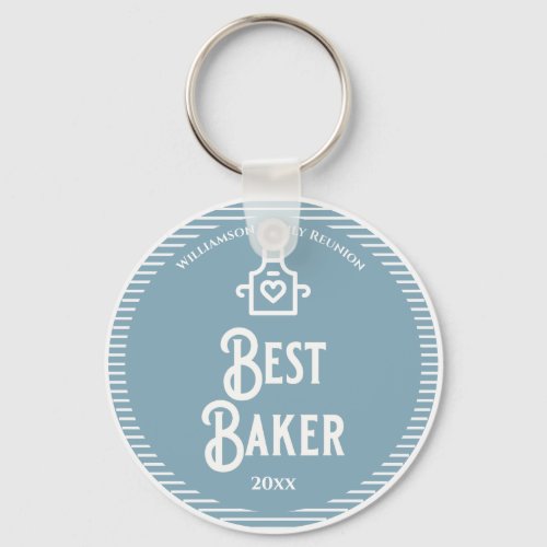 Best Baker Family Reunion Award Keychain