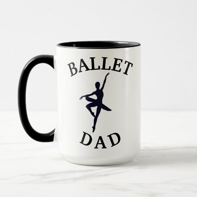 Best "BALLET DAD" Ever! Dancing Father's Coffee Mug (Left)