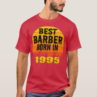 Best Barber Born In 1995 Birthday Vintage T-Shirt