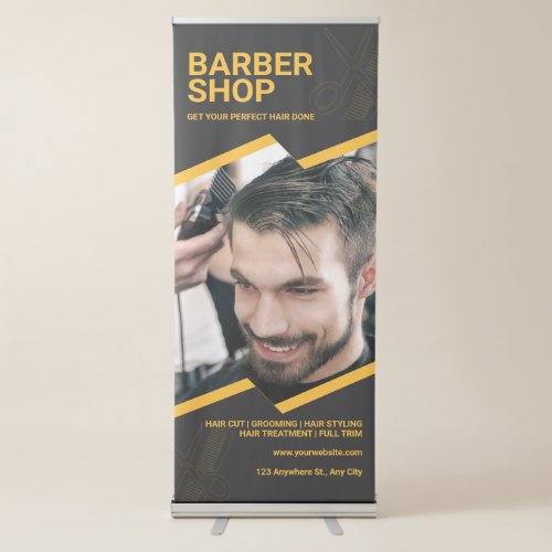 Best Barber Shop Retractable Banner