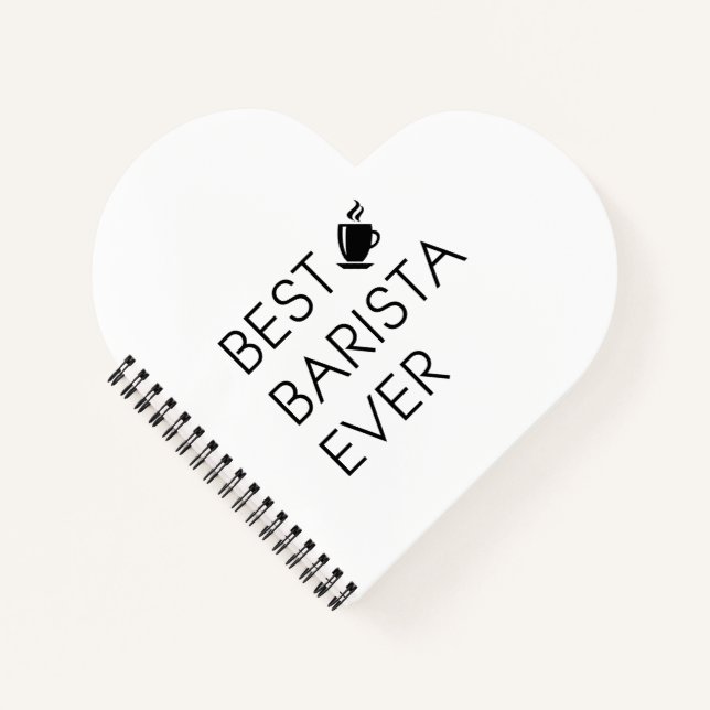 Best barista ever. Barista gift. Coffee lover gift Notebook (Front)