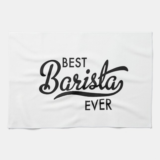 Best Barista ever Kitchen Towel (Horizontal)