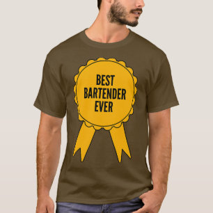 Best Bartender Ever Gold Medal Achievement T-Shirt