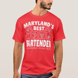 Best Bartender Maryland T-Shirt