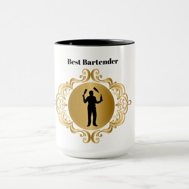 Best Bartender Mug for Male Bartenders (Center)