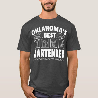 Best Bartender Oklahoma T-Shirt