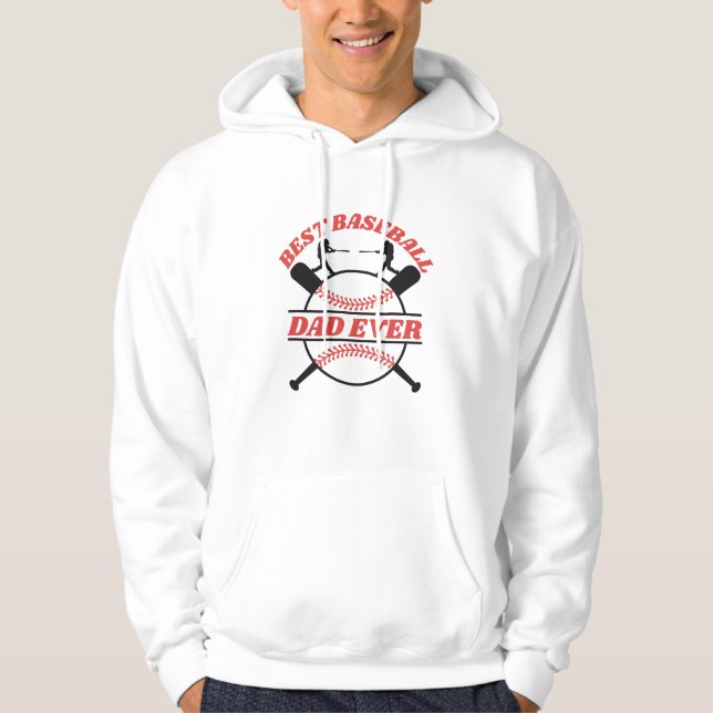 Best baseball dad ever hoodie (Front)