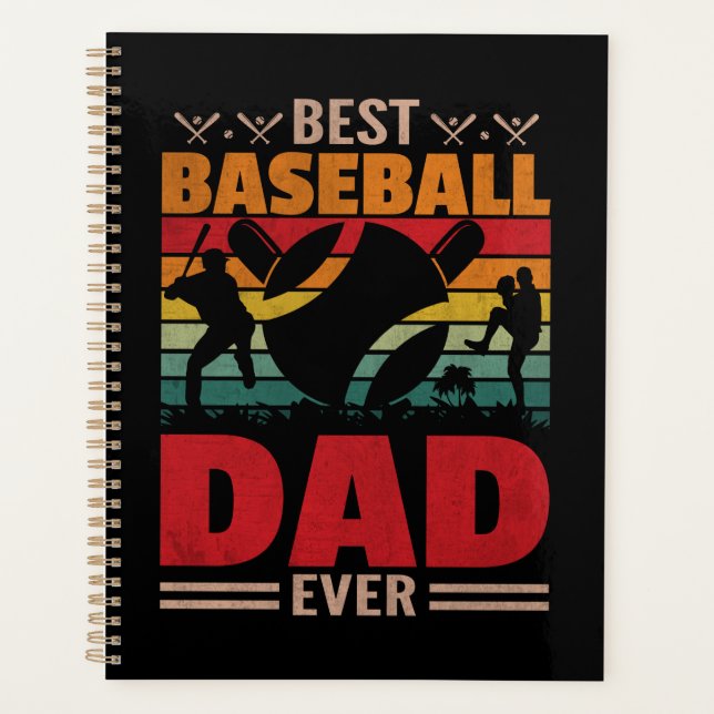 Best Baseball Dad Ever Planner (Front)