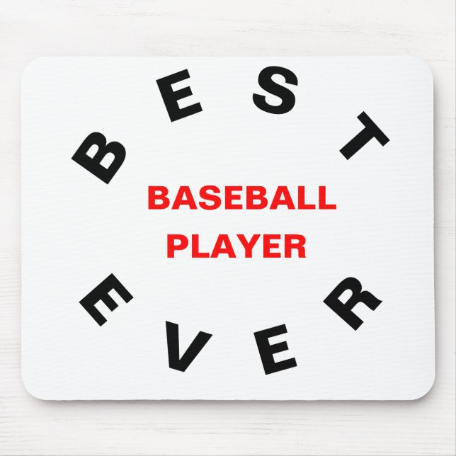 Best Baseball Player Ever Mouse Pad (Front)