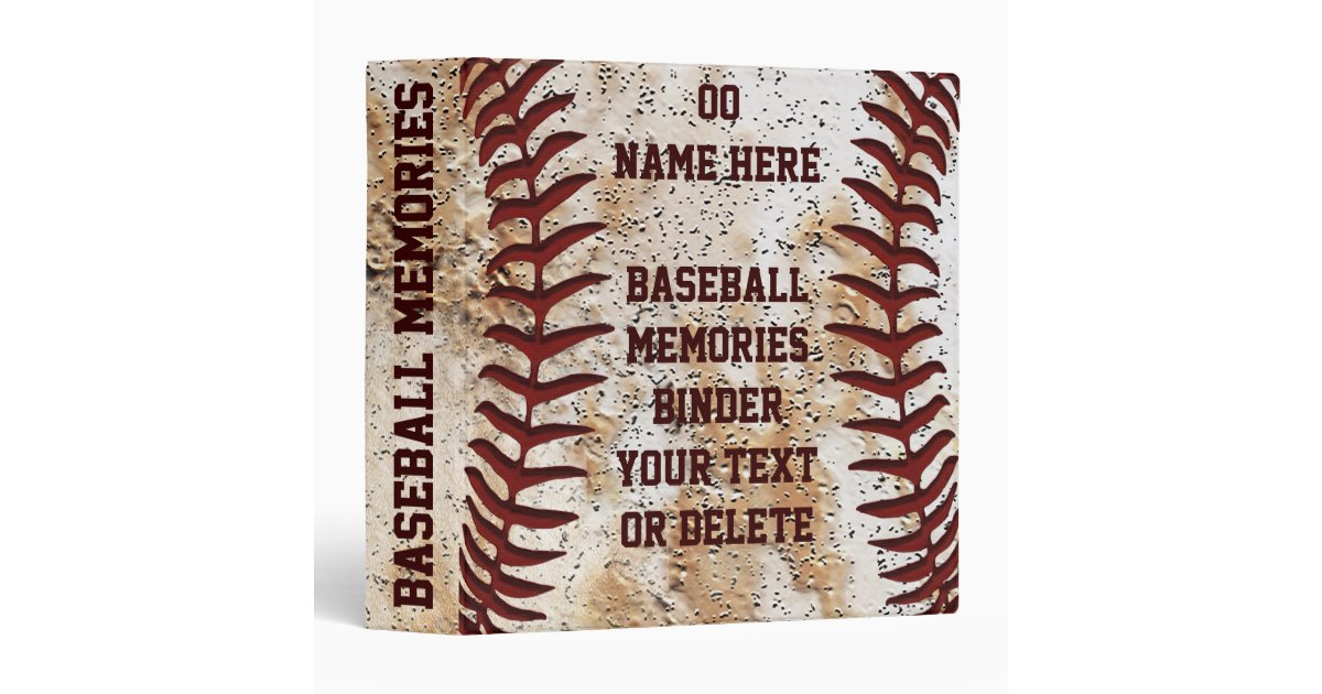 Best Baseball Senior Night Gifts Baseball Binder | Zazzle