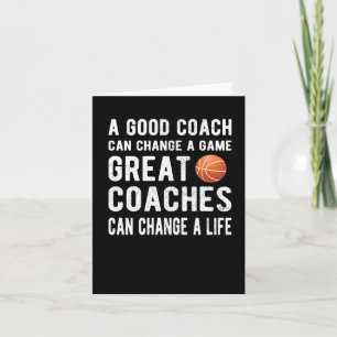 Best Basketball Coach Gifts Basketball Coaching Card