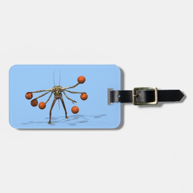 Best Basketball Dribbler Luggage Tag (Front Horizontal)